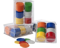 Longfields Pokerfiches - Ø 25 mm in Opbergbox - 240 stuks