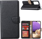 Samsung A33 hoesje bookcase Zwart - Samsung Galaxy A33 wallet case portemonnee hoesje - A33 5G Hoes met Pasjeshouder cover