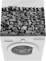 Wasmachine beschermer mat - Stenen in een muur - Breedte 60 cm x hoogte 60 cm