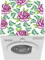 Wasmachine beschermer mat - Rozen - Tuin - Patroon - Breedte 60 cm x hoogte 60 cm