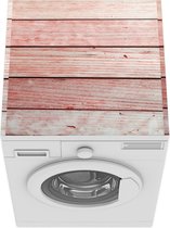 Wasmachine beschermer mat - Hout - Roze - Patronen - Breedte 60 cm x hoogte 60 cm