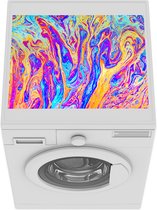 Wasmachine beschermer mat - Kunst - Kleuren - Psychedelisch - Breedte 55 cm x hoogte 45 cm