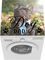 Wasmachine beschermer - Wasmachine mat - Quotes - Spreuken - Hond - Dog dad - 60x60 cm - Droger beschermer