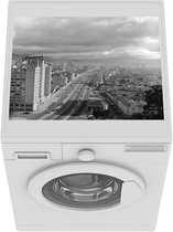 Wasmachine beschermer mat - Zwart-wit foto van het Colombiaanse Bogota - Breedte 55 cm x hoogte 45 cm