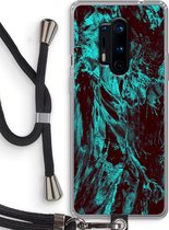 Case Company® - OnePlus 8 Pro hoesje met Koord - Ice Age - Telefoonhoesje met Zwart Koord - Bescherming aan alle Kanten en Over de Schermrand