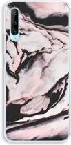 Case Company® - Huawei P Smart Pro hoesje - Roze stroom - Soft Cover Telefoonhoesje - Bescherming aan alle Kanten en Schermrand