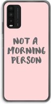 Case Company® - Xiaomi Redmi 9T hoesje - Morning person - Soft Cover Telefoonhoesje - Bescherming aan alle Kanten en Schermrand