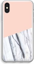 Case Company® - iPhone X hoesje - A touch of peach - Soft Cover Telefoonhoesje - Bescherming aan alle Kanten en Schermrand