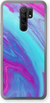 Case Company® - Xiaomi Redmi 9 hoesje - Zweverige regenboog - Soft Cover Telefoonhoesje - Bescherming aan alle Kanten en Schermrand