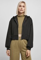 Urban Classics Jacket -L- Short Oversized Zip Zwart