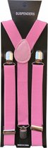 bretels 2,5 cm elastaan/polyester roze one-size