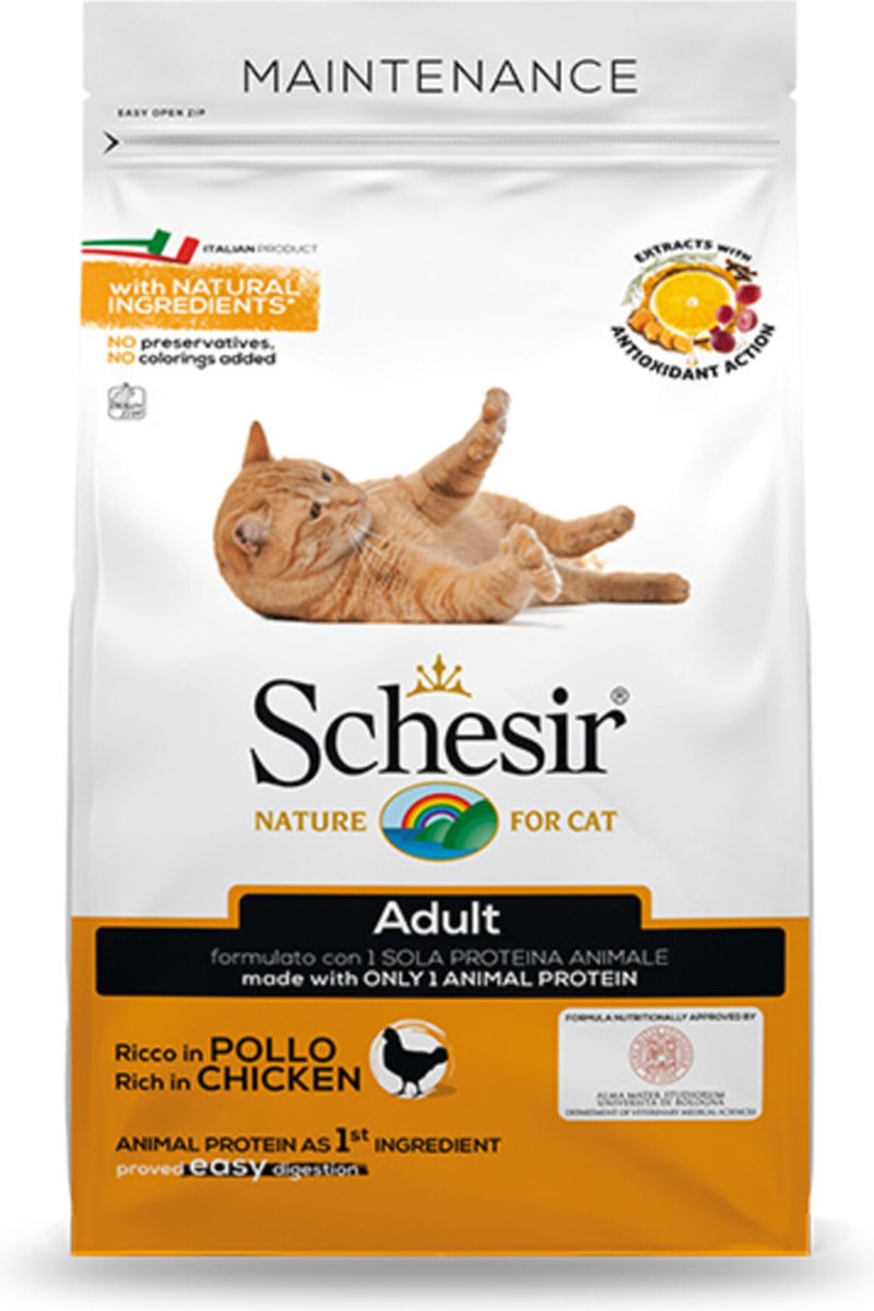 6x Schesir Kattenvoer Dry Maintenance Kip 1,5 kg
