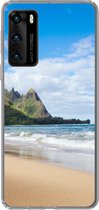 Geschikt voor Huawei P40 hoesje - Strand - Tropisch - Hawaii - Siliconen Telefoonhoesje