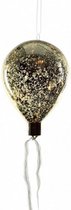 kersthanger ovaal 6 led 12 cm goud