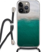 Case Company® - iPhone 13 Pro hoesje met Koord - Stranded - Telefoonhoesje met Zwart Koord - Extra Bescherming aan alle Kanten en Over de Schermrand