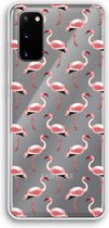 Case Company® - Samsung Galaxy S20 hoesje - Flamingo - Soft Cover Telefoonhoesje - Bescherming aan alle Kanten en Schermrand