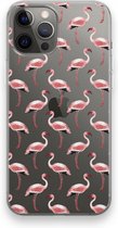 Case Company® - iPhone 12 Pro Max hoesje - Flamingo - Soft Cover Telefoonhoesje - Bescherming aan alle Kanten en Schermrand