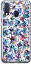 Case Company® - Samsung Galaxy A40 hoesje - Hibiscus Flowers - Soft Cover Telefoonhoesje - Bescherming aan alle Kanten en Schermrand