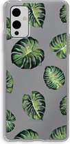 Case Company® - OnePlus 9 hoesje - Tropische bladeren - Soft Cover Telefoonhoesje - Bescherming aan alle Kanten en Schermrand