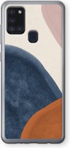 Case Company® - Samsung Galaxy A21s hoesje - Geo #1 - Soft Cover Telefoonhoesje - Bescherming aan alle Kanten en Schermrand