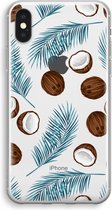 Case Company® - iPhone XS hoesje - Kokosnoot - Soft Cover Telefoonhoesje - Bescherming aan alle Kanten en Schermrand