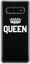 Case Company® - Samsung Galaxy S10 Plus hoesje - Queen zwart - Soft Cover Telefoonhoesje - Bescherming aan alle Kanten en Schermrand