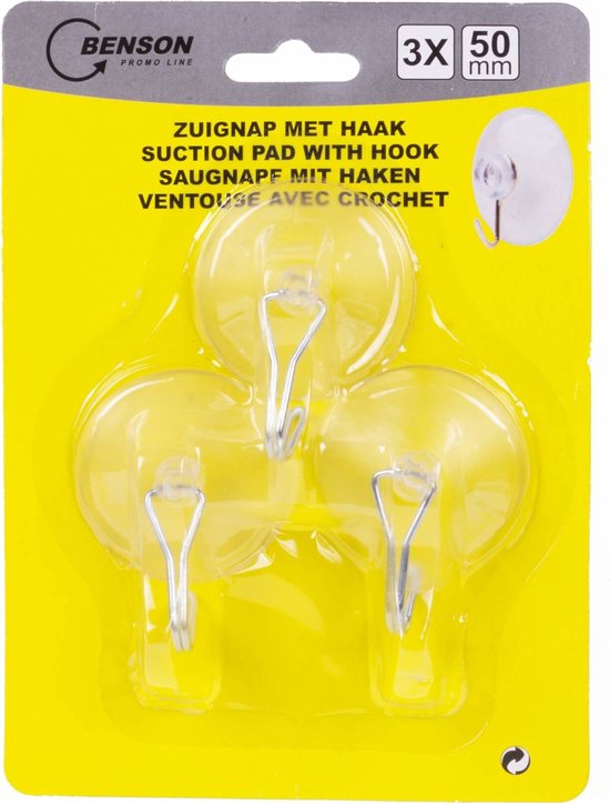 Crochet à ventouse transparent Acheter chez JUMBO