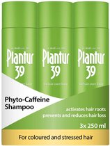 Plantur 39 Cafeïne Shampoo voorkomt en vermindert haaruitval 3x 250ml | Voor gekleurd en gestrest haar