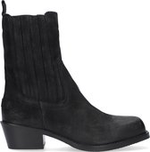Shabbies 182020341 Cowboylaarzen - Western Laarzen - Dames - Zwart - Maat 39