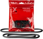 3 Pack Silicone Slim Wrap Ring ( 9,12,15) - Cock Rings black