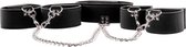 Reversible Collar / Wrist / Ankle Cuffs - Black - Bondage Toys black