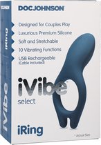 Ivibe Select - Iring - Marine Blue Vibrating - Rechargeable - Cock Rings