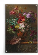 Walljar - Van Os - Bloemen In Vaas - Muurdecoratie - Plexiglas schilderij