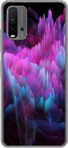 Geschikt voor Xiaomi Redmi 9T hoesje - Rook - Kleurstof - Abstract - Siliconen Telefoonhoesje