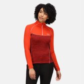 De Regatta Hepley fleece - outdoortrui - dames - halve rits - lichtgewicht - Fel oranje