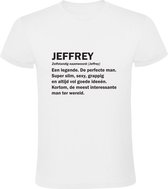 Jeffrey Heren t-shirt | jarig | verjaardagkado | verjaardag kado | grappig | cadeau | Wit