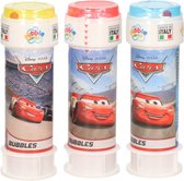 3x Cars bellenblaas flesjes met spelletje 60 ml voor kinderen - Uitdeelspeelgoed - Grabbelton speelgoed