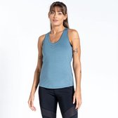 Het Dare2B Crystallize mouwloze vest - dames - versierd - Q-Wic Plus - Blauw