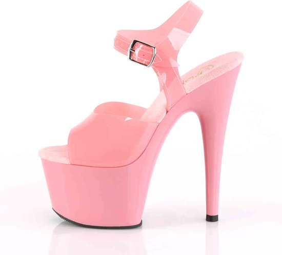 Sandale Pleaser avec bride à la cheville -45 Chaussures- ADORE-708N US 14 Rose