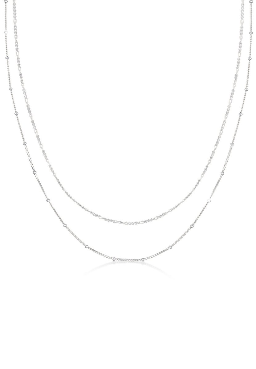 Elli - Halsketting - Dames Basic Filigraan Ketting Figaro in 925 Sterling Zilver Verguld - Dames