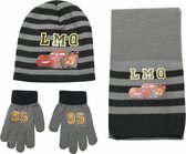 winterset Cars junior acryl grijs/zwart 3-delig
