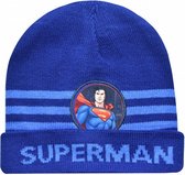 muts Super-Man jongens elastaan donkerblauw one-size