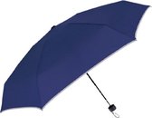 paraplu reflecterend 94 cm microfiber blauw