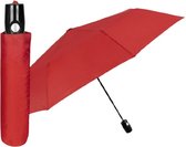 paraplu mini automatisch 98 cm microvezel rood