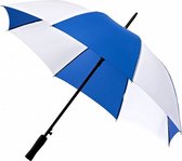 golfparaplu automatisch 102 cm blauw/wit