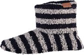 sloffen heren elastomeer/textiel grijs/zwart maat 41-42