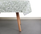 Raved Tafelzeil Lente Bloemen  140 cm x  180 cm - Groen - PVC - Afwasbaar