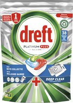 Bol.com Dreft Platinum Plus All In One Vaatwastabletten Deep Clean 38 stuks aanbieding