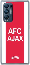 6F hoesje - geschikt voor OPPO Find X3 Neo -  Transparant TPU Case - AFC Ajax - met opdruk #ffffff