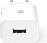 Nedis Oplader - 12 W - Snellaad functie - 1x 2.4 A - Outputs: 1 - USB-A - Geen Kabel Inbegrepen - Single Voltage Output
